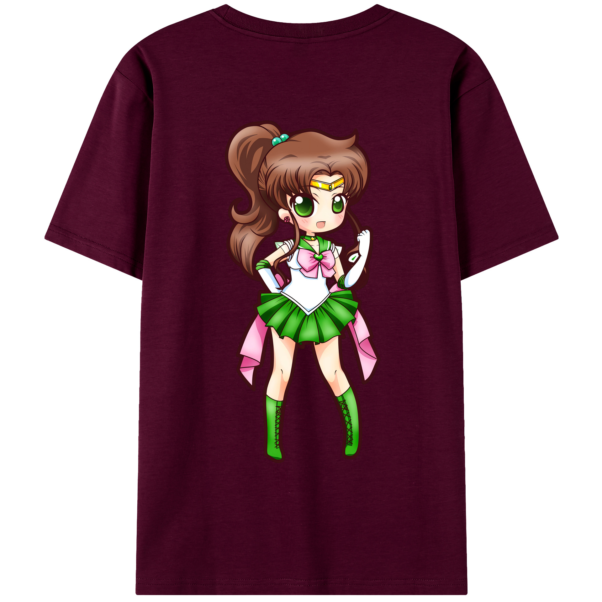 （画像用） 美少女戦士セーラームーン 木野 まこと きの まこと Sailor Moon Kino Makoto （セーラージュピター；Sailor Jupiter） レディース半袖Tシャツ(バックプリント)